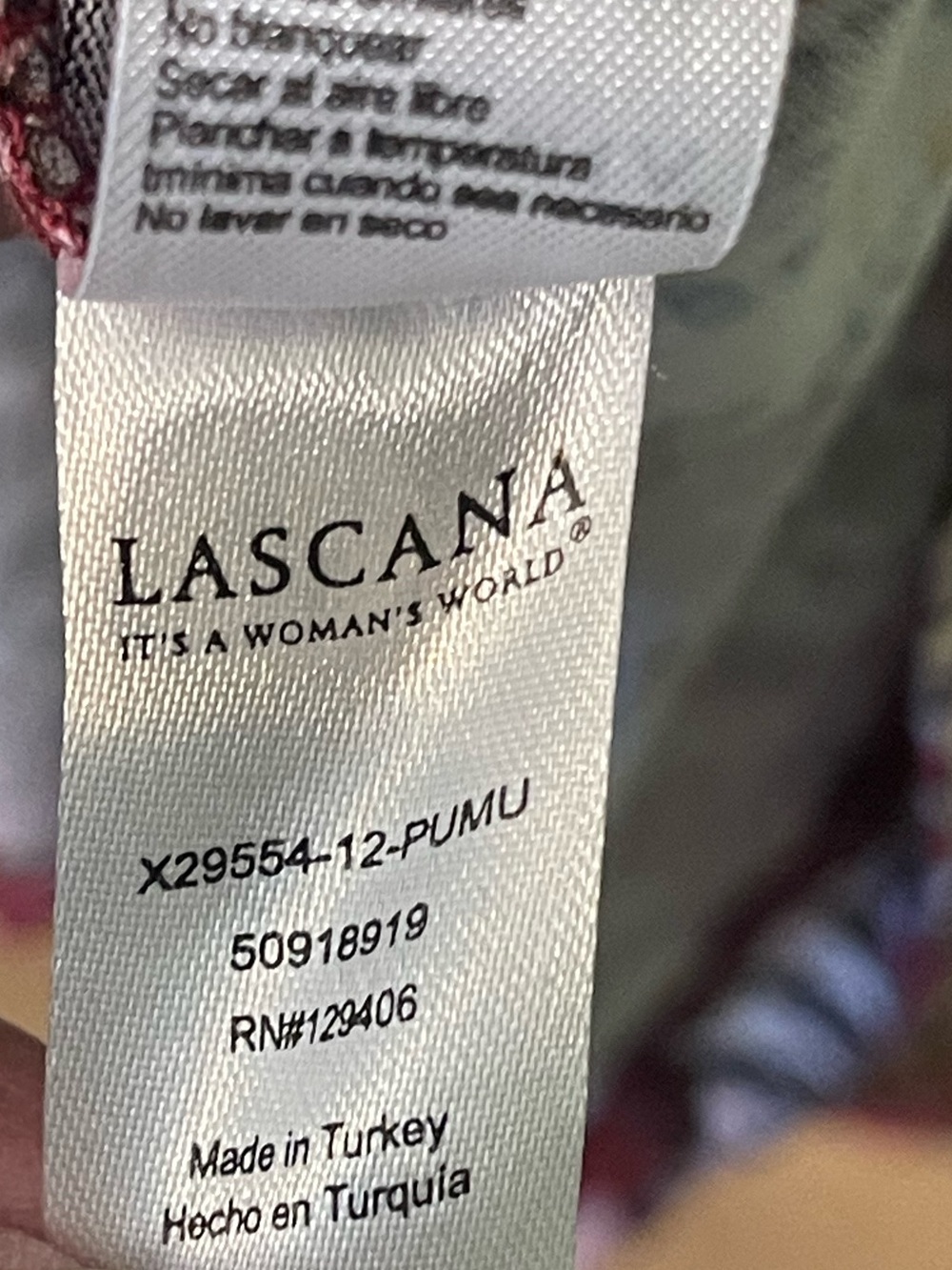 NWT- Lascana printed halter dress featuring crossover v-neckline. Size 12 - Picture 9 of 14